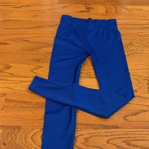 New Kathy one size TALL blue leggings.  NWOT